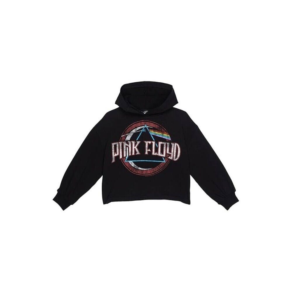 Truce Pink Floyd Money Hoodie Girls Large Black Graphic Print Long Sleeve GBO236